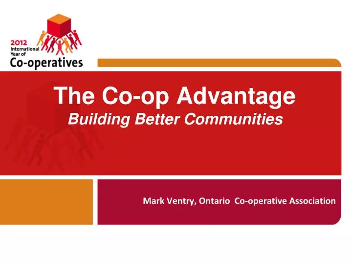 the co op advantage building better communities