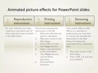 To print the reproduction instructions in this file: Select the slide that you want to reproduce.