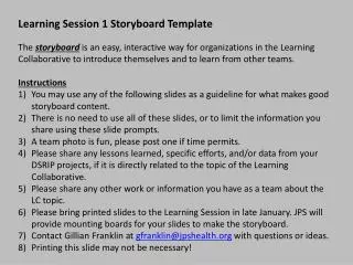 Learning Session 1 Storyboard Template
