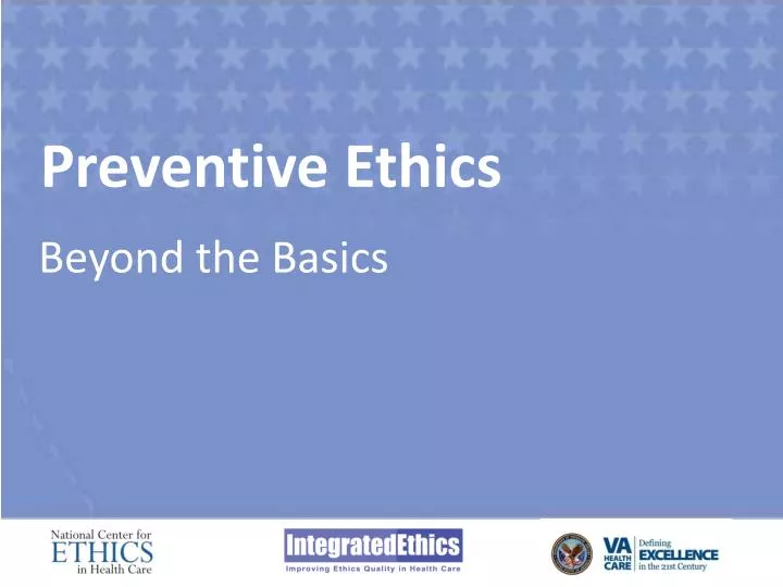 preventive ethics