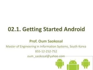 02.1. Getting Started Android