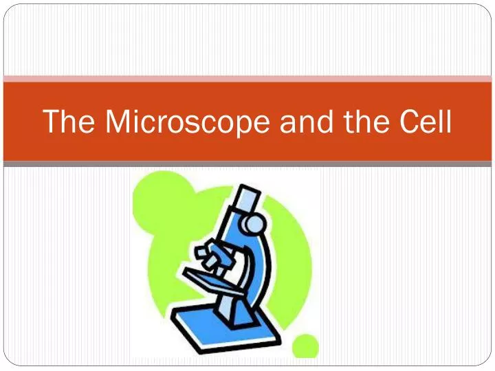 the microscope and the cell