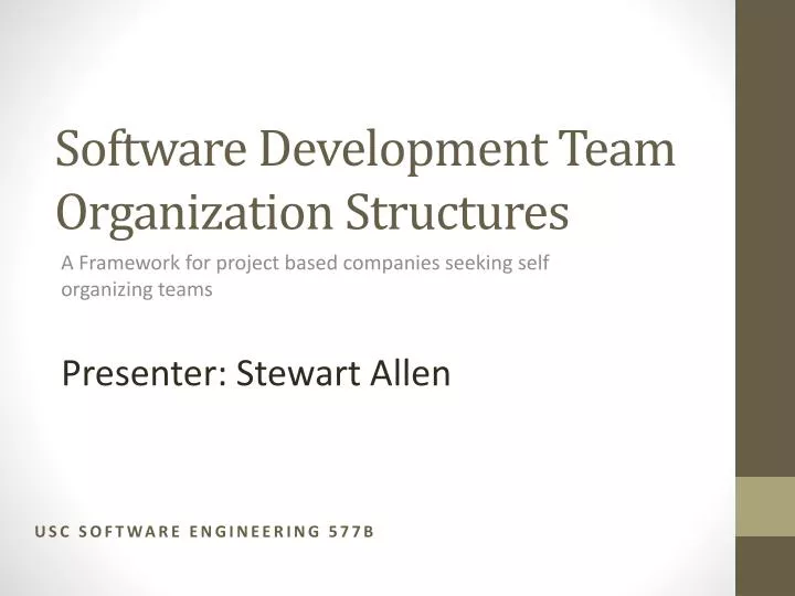 software development team organization structures