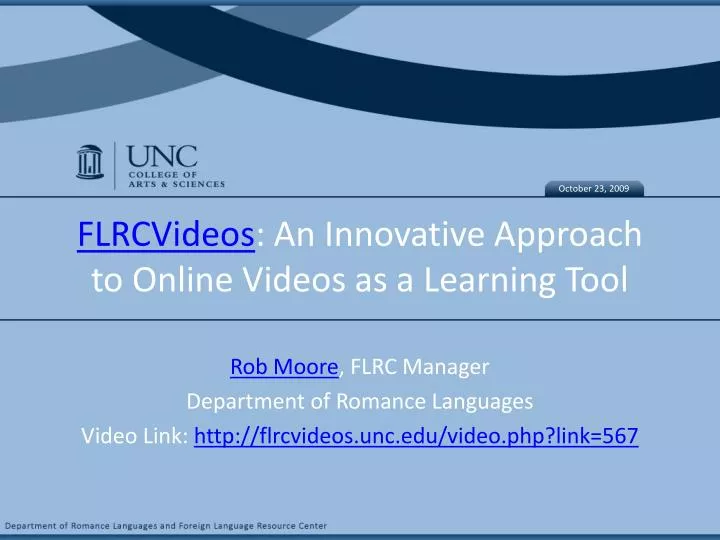 flrcvideos an innovative approach to online videos as a learning tool