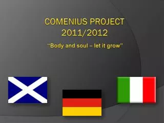 COMENIUS PROJECT 2011/2012