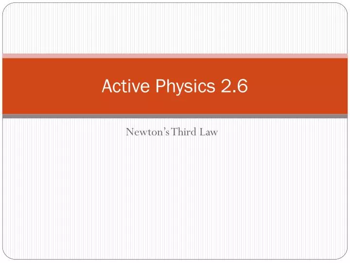 active physics 2 6