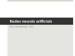 redes neurais artificiais