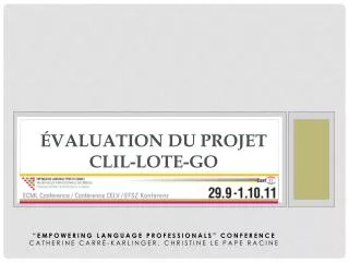 valuation du projet clil lote go