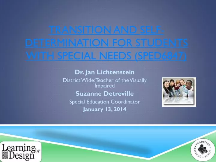 transition and self determination for students with special needs sped6847