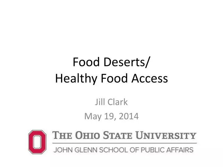 food deserts healthy food access