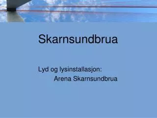 skarnsundbrua