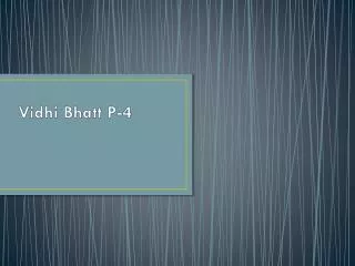 Vidhi Bhatt P-4