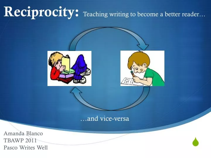 reciprocity teaching writing to become a better reader and vice versa
