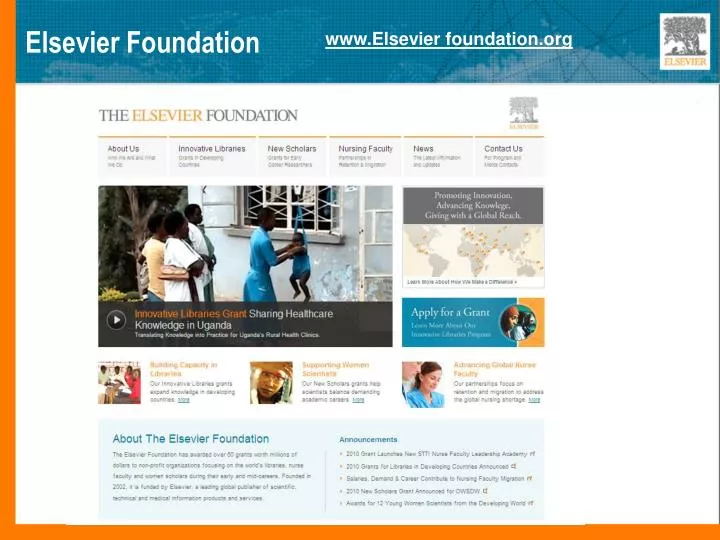 elsevier foundation