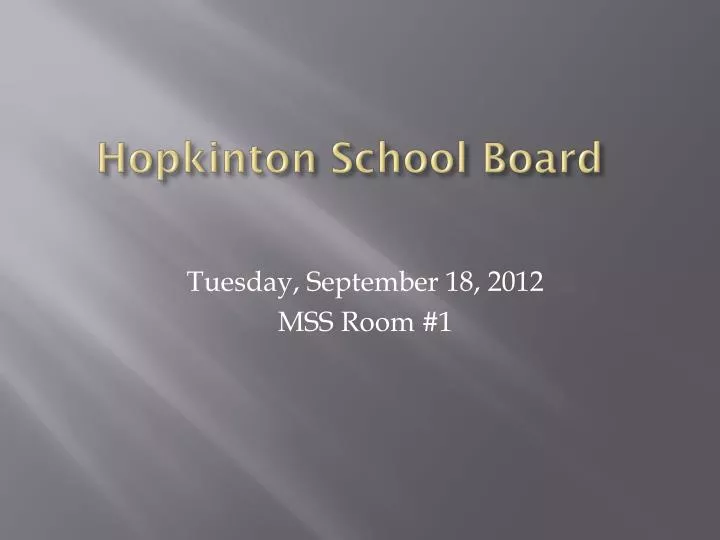 hopkinton school board