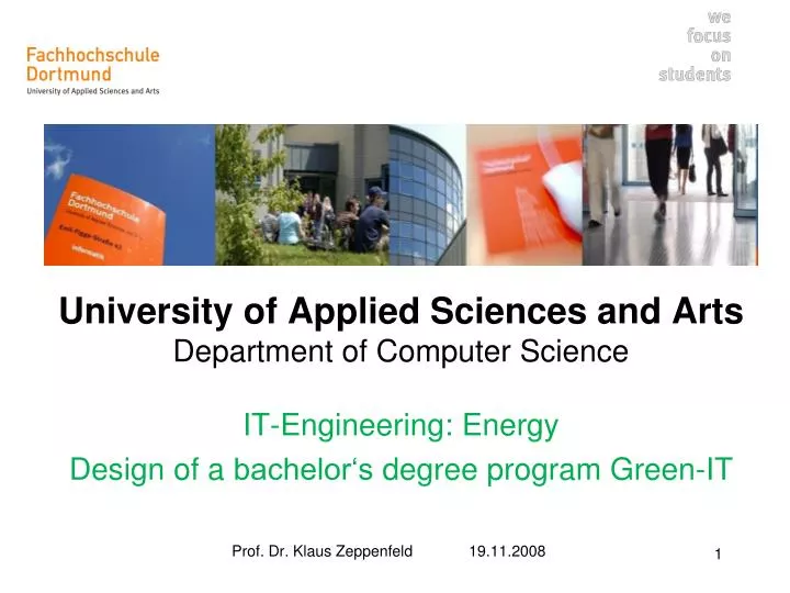 university of applied sciences and arts department of computer science
