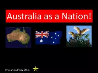 Australia as a Nation!