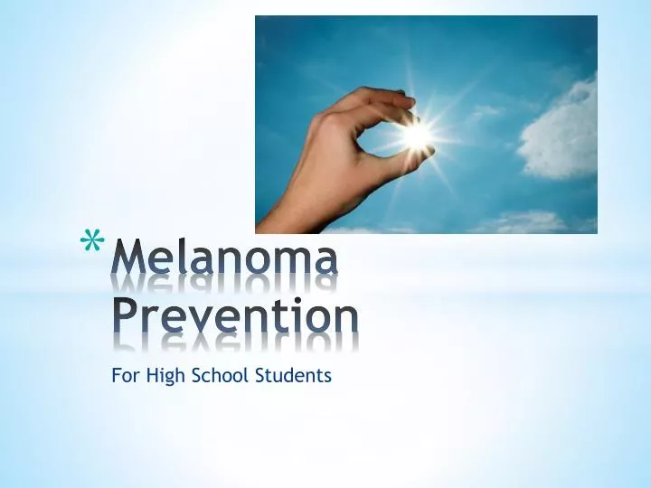 melanoma prevention