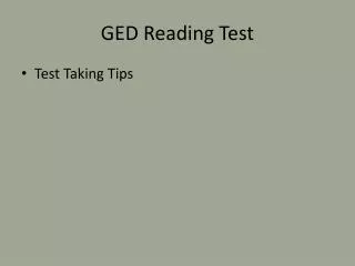 GED Reading Test