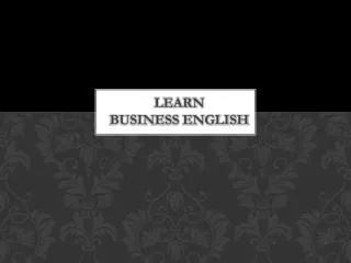 Learn business English