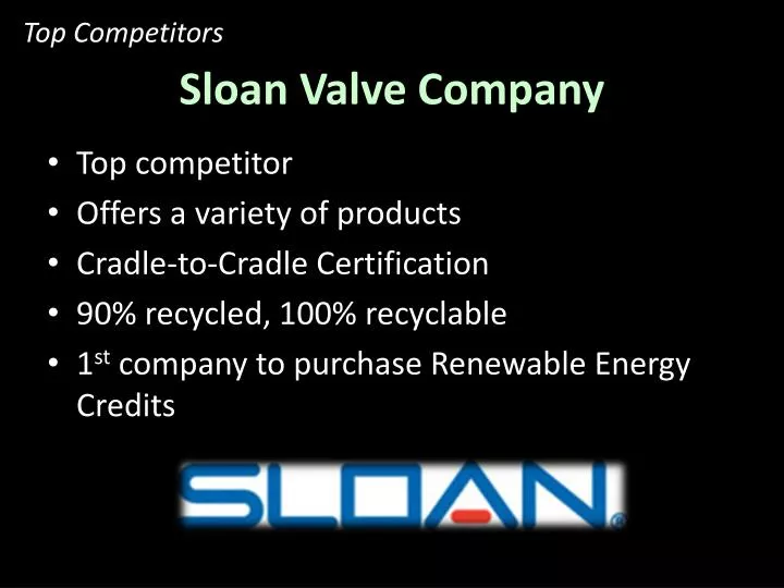 sloan valve company