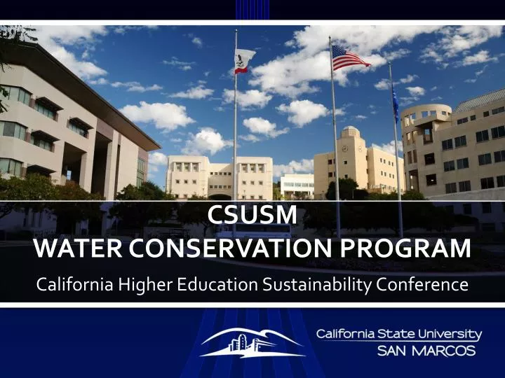 csusm water conservation program