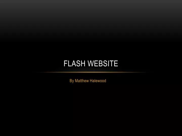 flash website