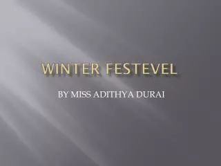 WINTER FESTEVEL