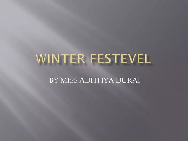 winter festevel