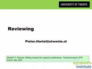 reviewing
