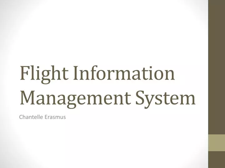 flight information management system