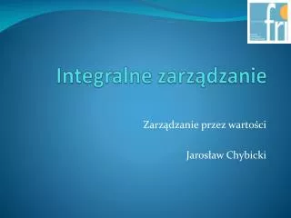integralne zarz dzanie