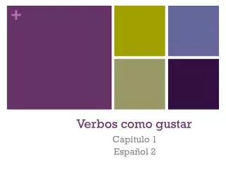 verbos como gustar