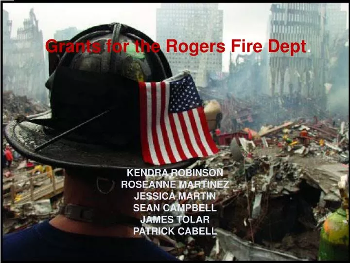 grants for the rogers fire dept