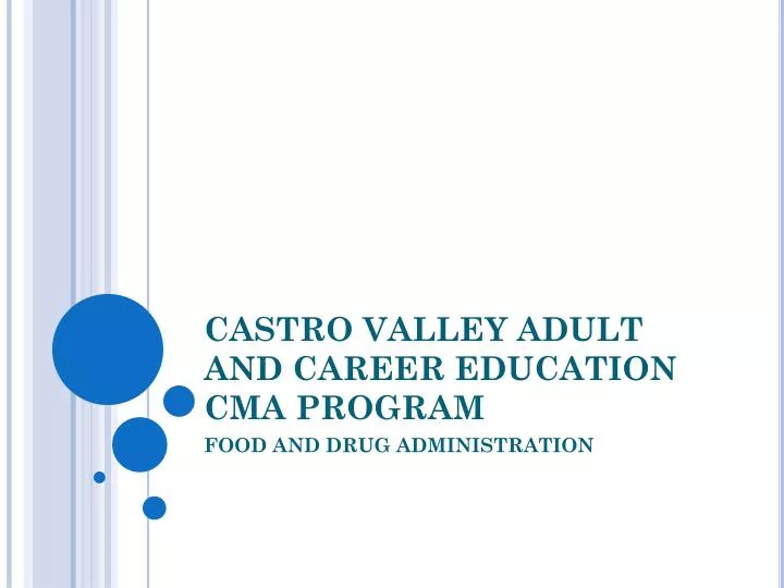 castro valley adult and career education cma program