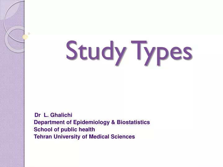 study types