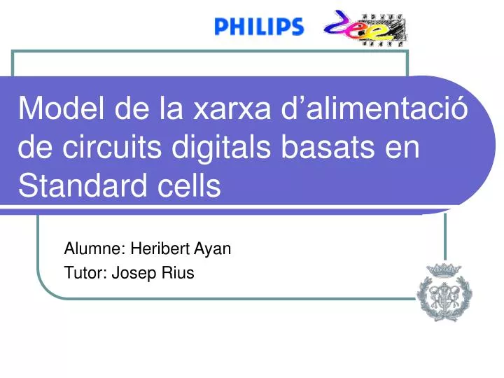 model de la xarxa d alimentaci de circuit s digitals basats en standard cells