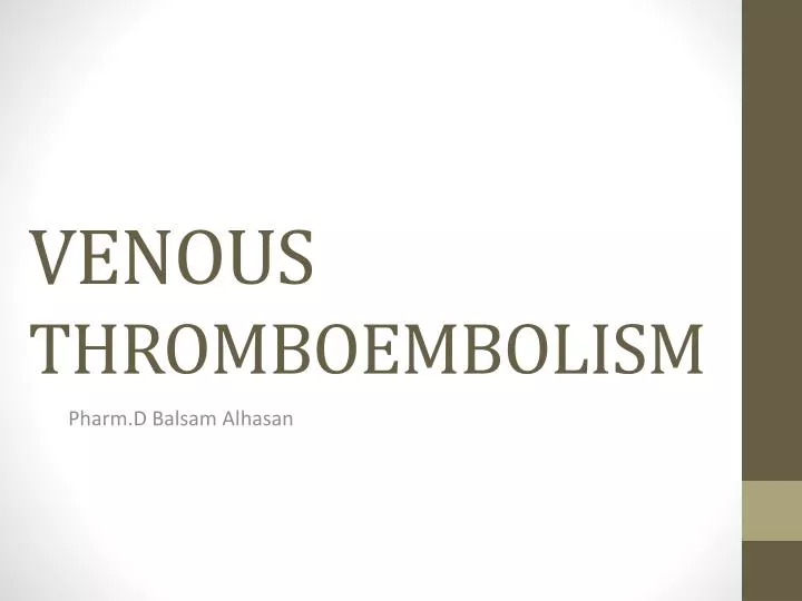 venous thromboembolism