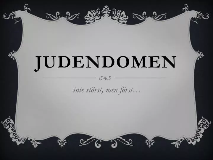 judendomen