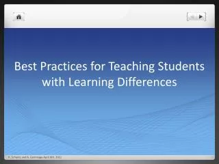 Best Practices for Teaching Students with Learning Differences