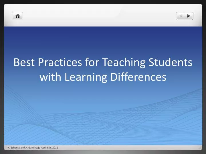best practices for teaching students with learning differences