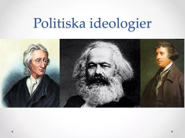 politiska ideologier