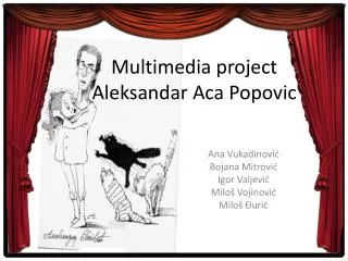 Multimedia project Aleksandar Aca Popovic