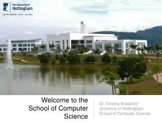 Welcome to the School of Computer Science