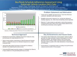 Bus Route Schedule Adherence Assessment Using Automatic Vehicle Location (AVL) Data