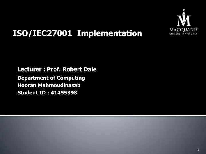 iso iec27001 implementation
