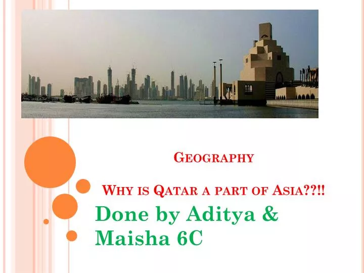 geography why is qatar a part of asia