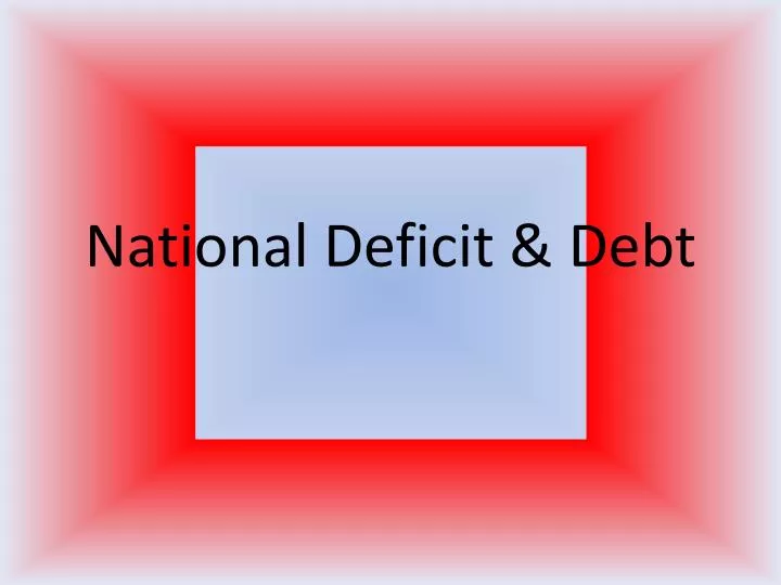 national deficit debt
