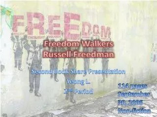 Freedom Walkers Russell Freedman