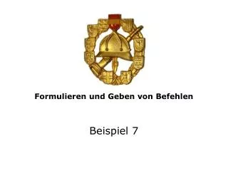 formulieren und geben von befehlen